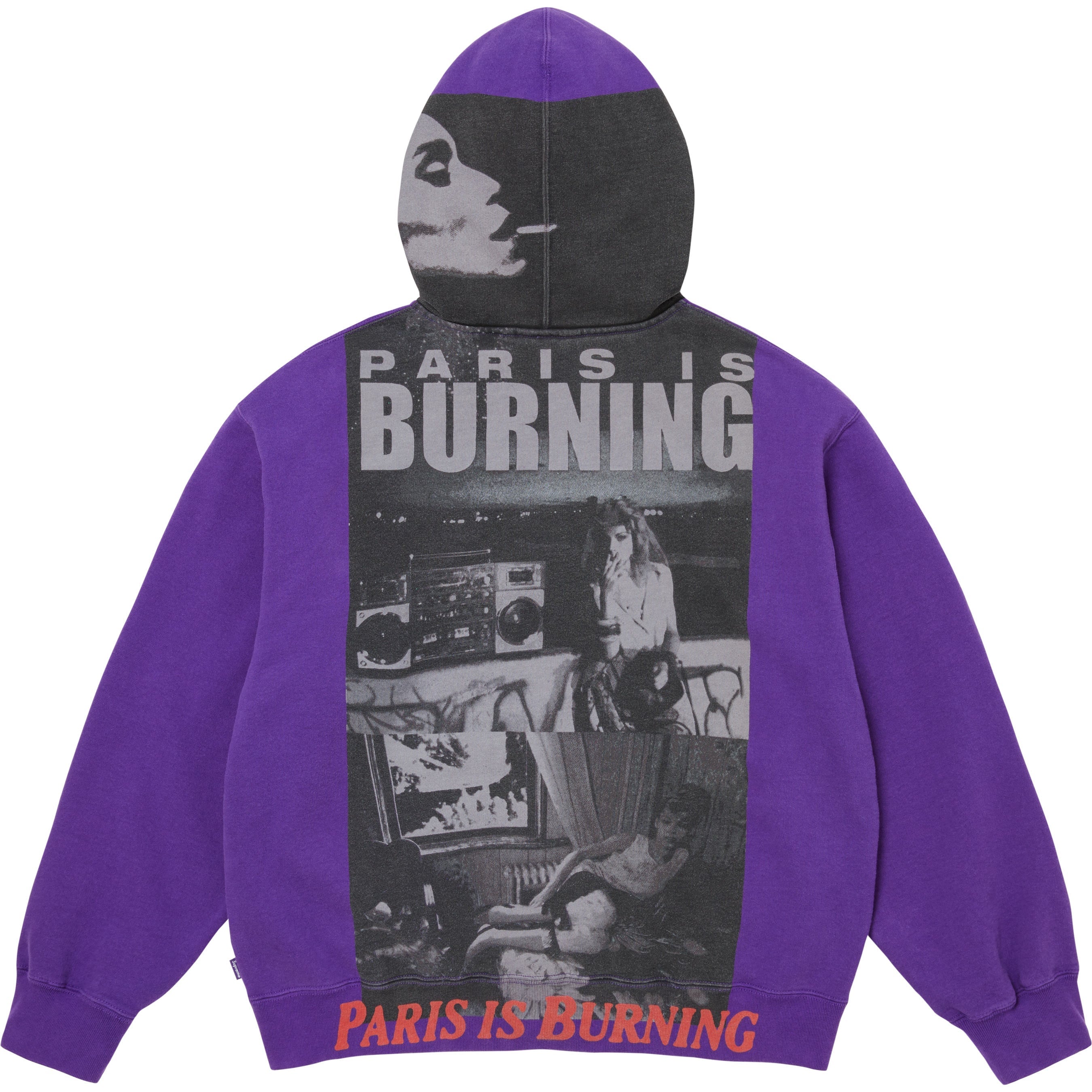 Paris Is Burning Zip Up Hooded Sweatshirt view 4